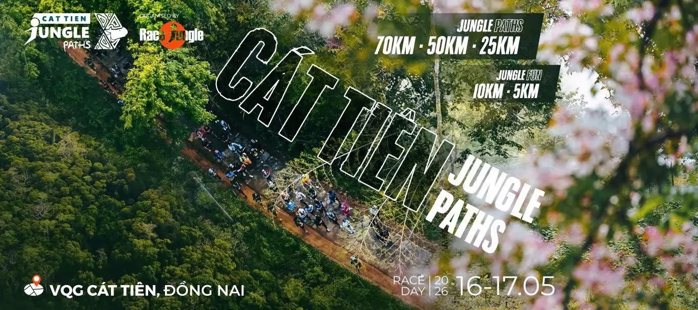 Bus giải chạy Cat Tien Jungle Paths 2026